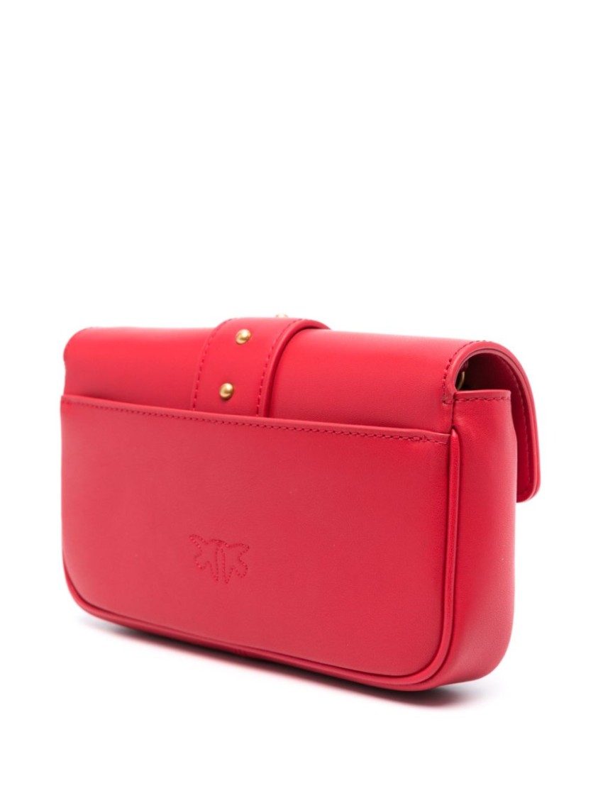 Shop Pinko Cardinal Red Calf Leather Bag