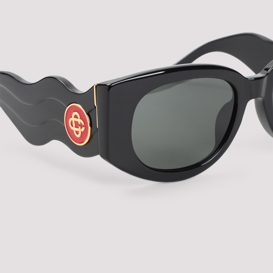 サングラス Casablanca Wave Sunglasses - Casablanca - Acetate - Black Wave Sunglasses - Casablanca - Acetate - Black