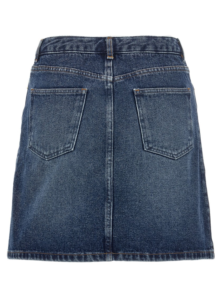 Apc Skirt A. P.c. Woman Color Indigo In Blue | ModeSens