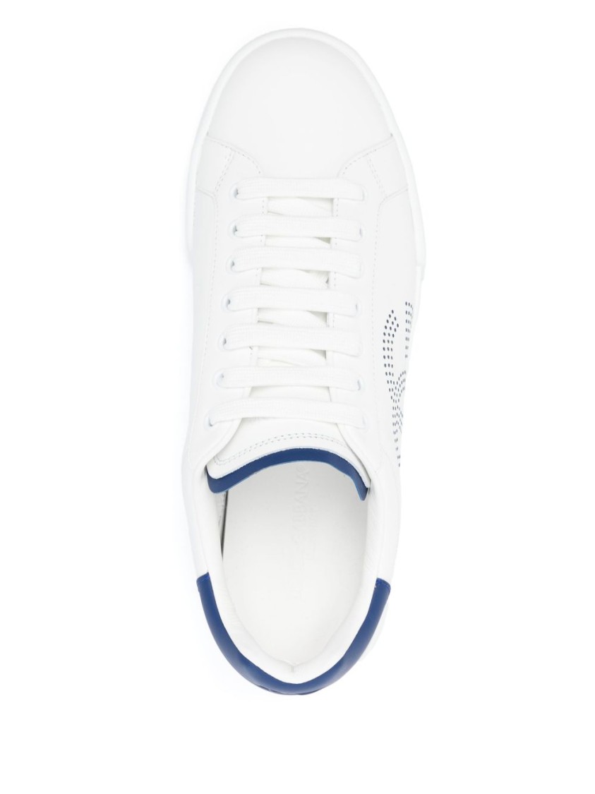 Dolce & Gabbana Sneakers From The Portofino Line In Nappa Leather In White