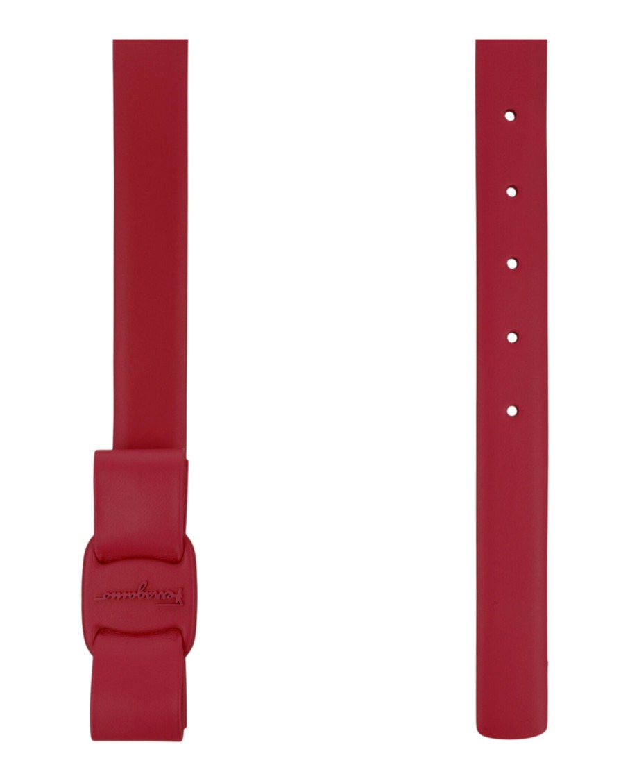 Ferragamo Vara Bow Skinny Belt
