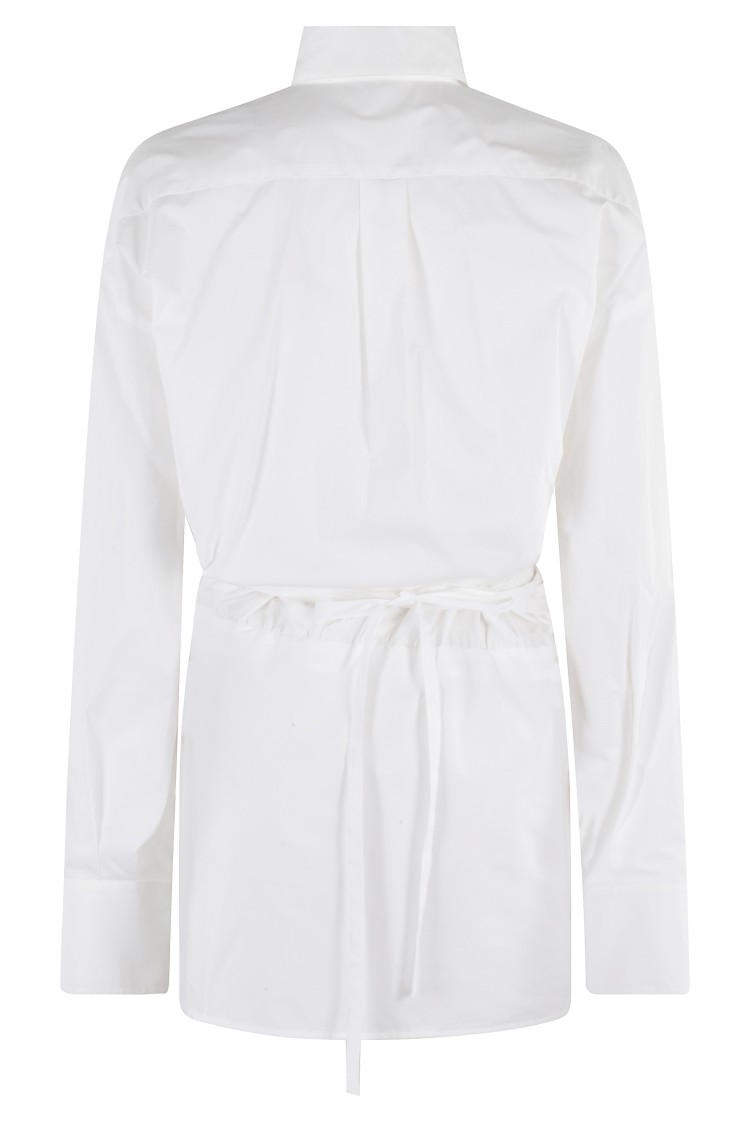 FEDERICA TOSI FEDERICA TOSI MINI PAREO DRESS WITH CLASSIC COLLAR