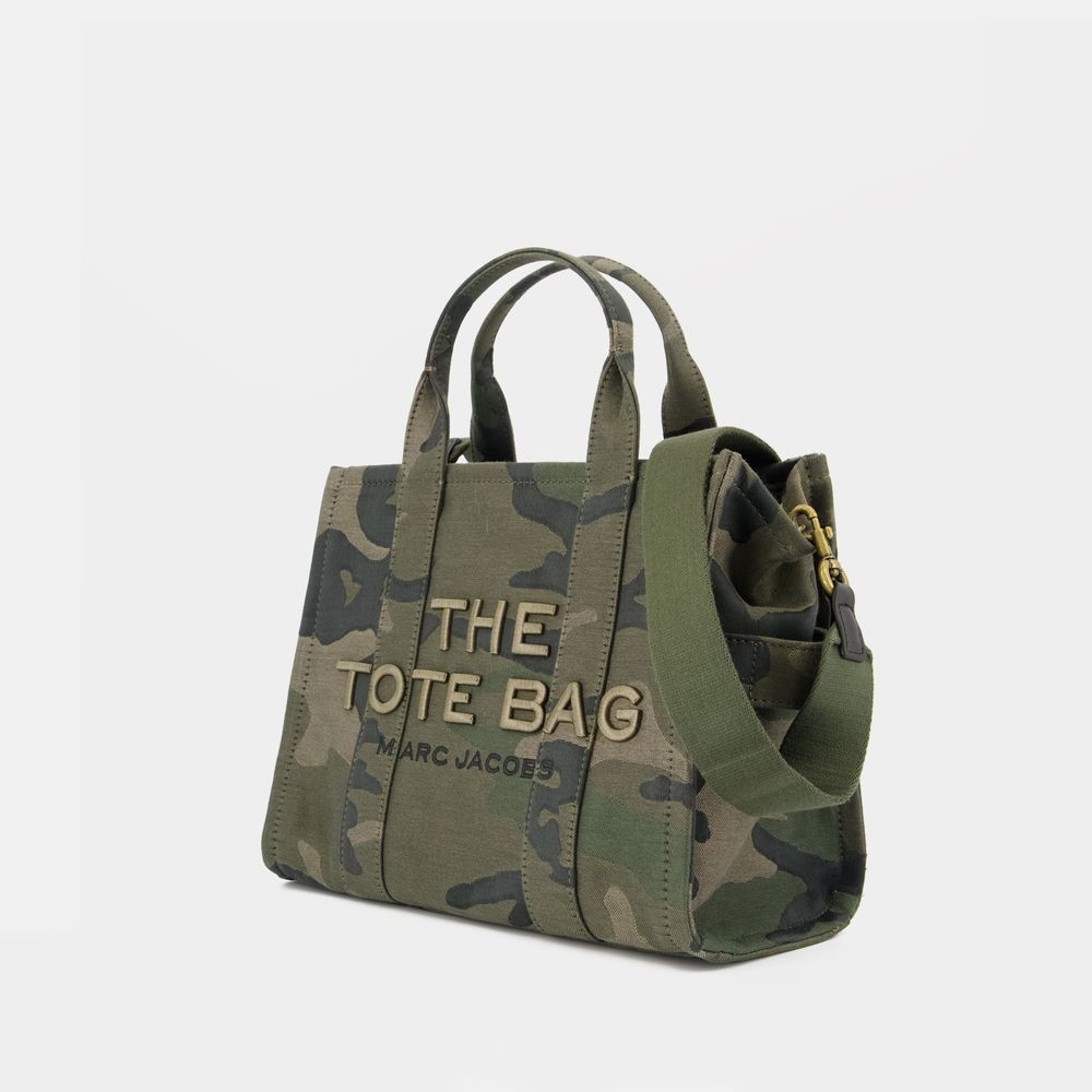 Marc Jacobs The Medium Tote - Cotton - Printed In Grey