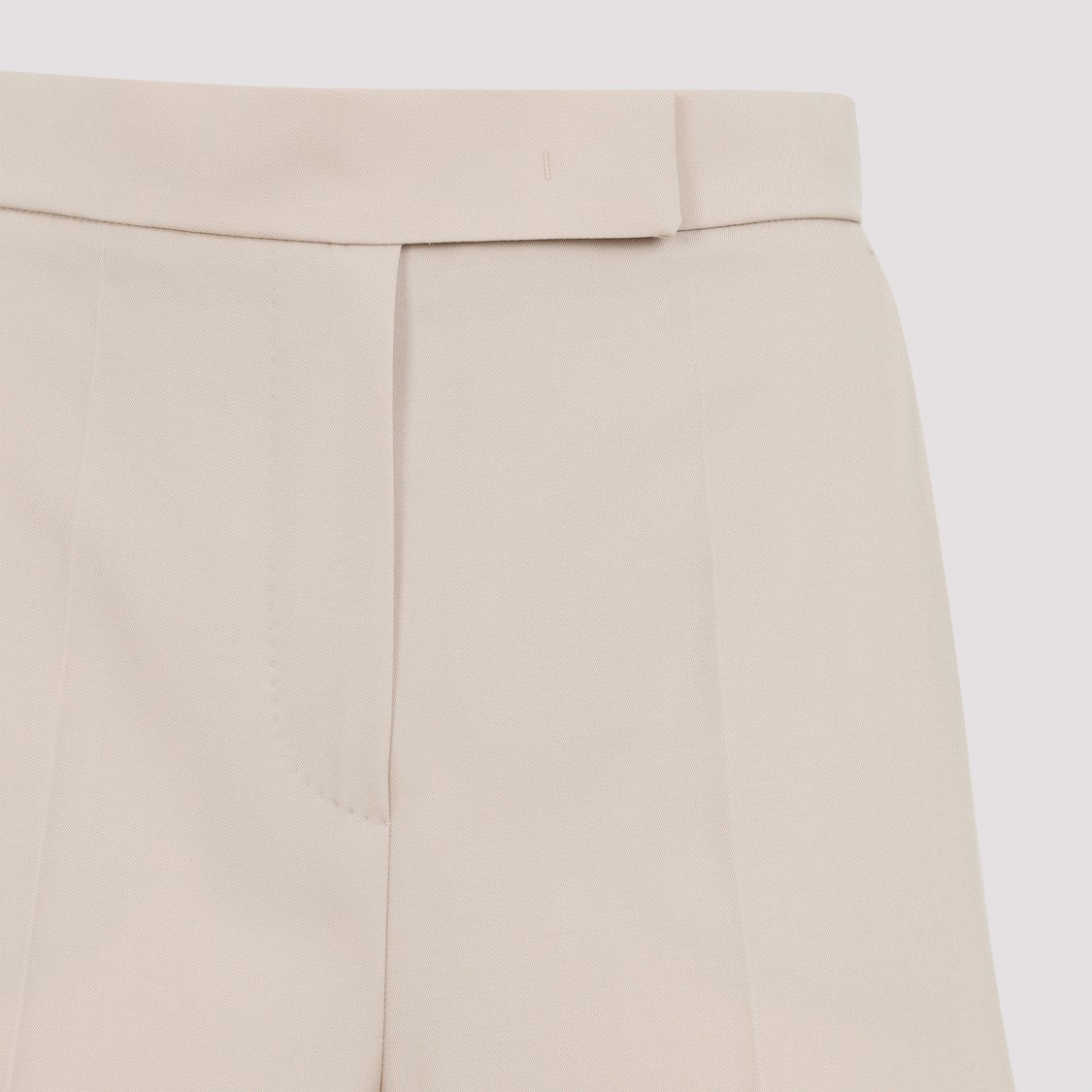 Max Mara High-waisted Wide-leg Trousers With Sharp Pleats In Grey