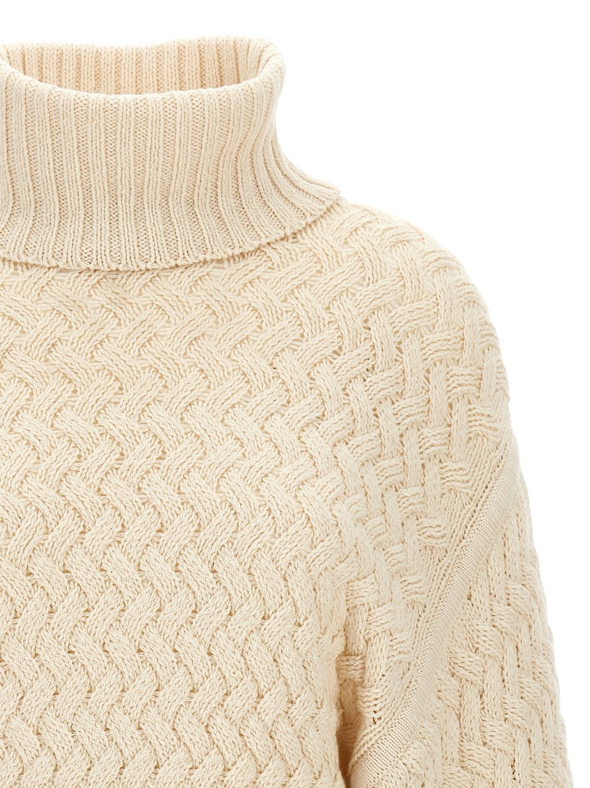 Zimmermann Illustration Textured Sweaters And Cardigans Beige In Gold