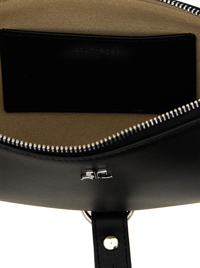 Courrèges Holy Eclipse Shoulder Bag In Black