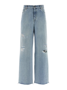 デニム・ジーパン GOLDEN GOOSE Lived-in effect jeans Light Blue Women's Golden Goose Jeans & Denim | Nordstrom