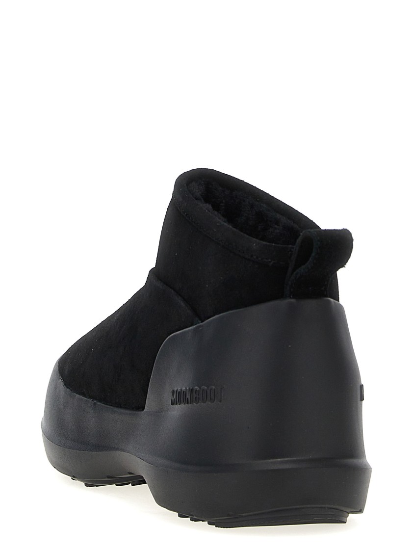 Moon Boot Women Luna Low Suede Snow Boots In Black