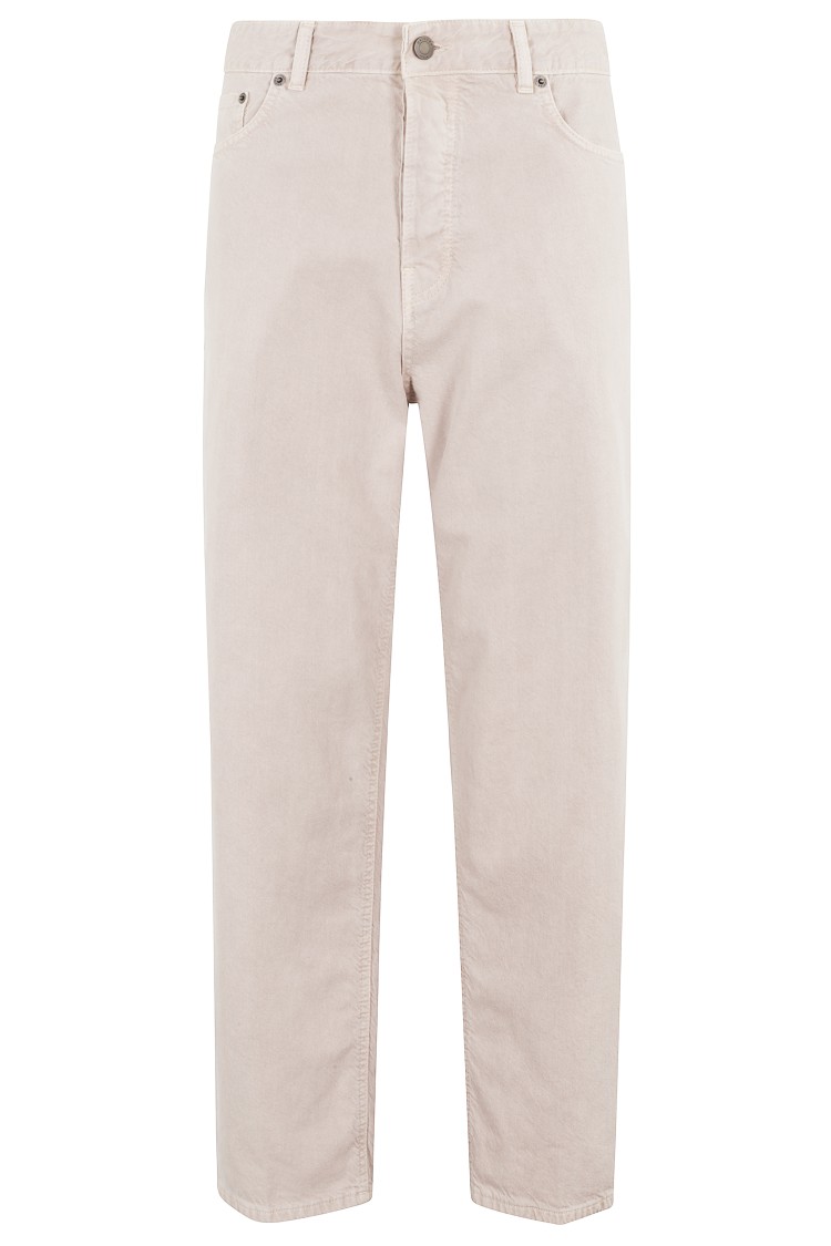 Shop Haikure Betty Twill 45. Barrel Fit Pants In Neutrals