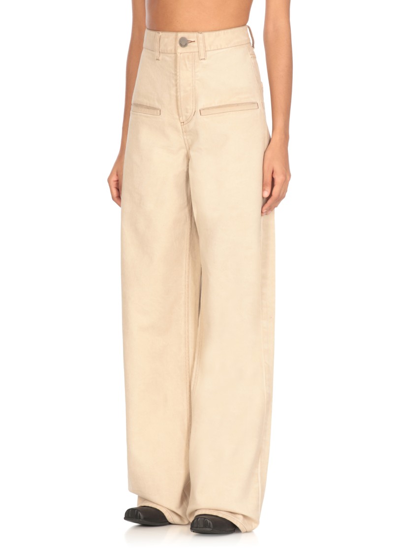 Uma Wang Beige Ball Pants In Neutrals