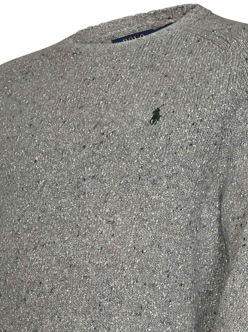 Polo Ralph Lauren Wool And Cashmere Crewneck Sweater In Grey