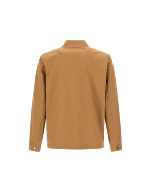 Herno Lightweight Double Bi-stretch Brown Jacket With Classic Collar