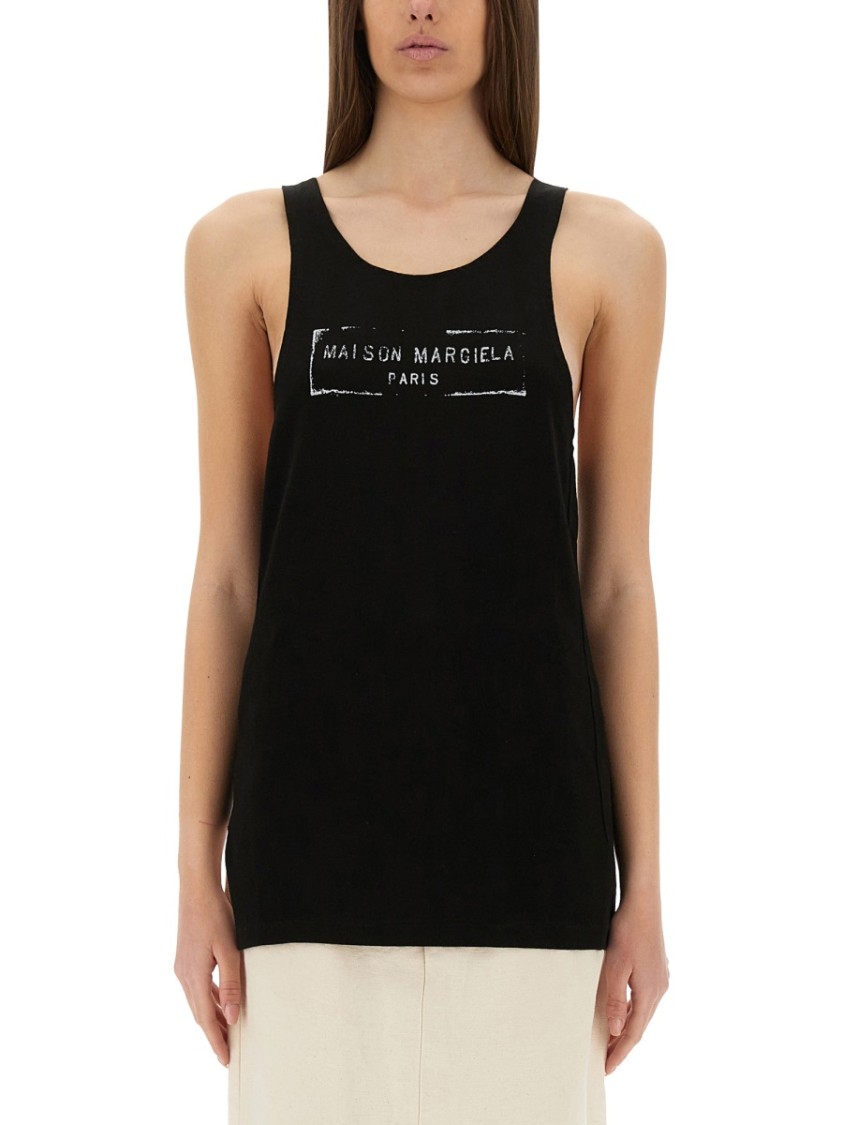 Maison Margiela Logo Stamp Tank Top