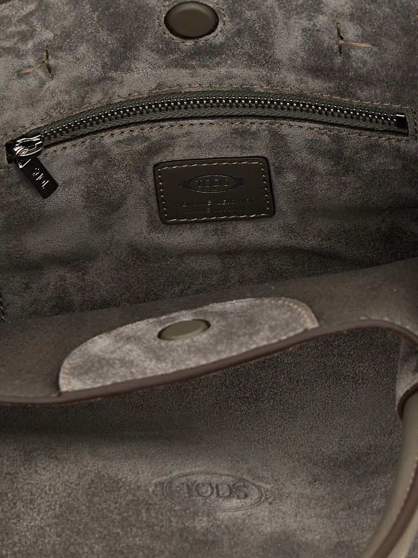 Tod's Buz' Small Handbag In Gray