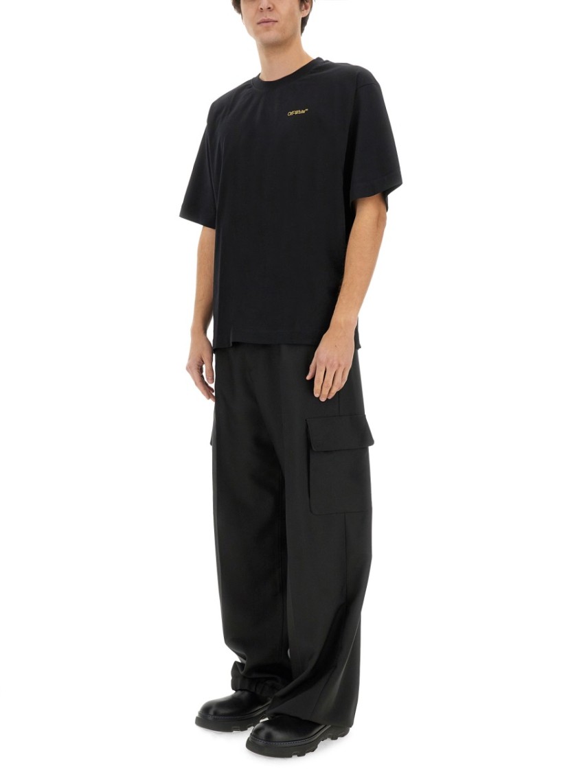 Shop Off-white Skate T-shirt In Black