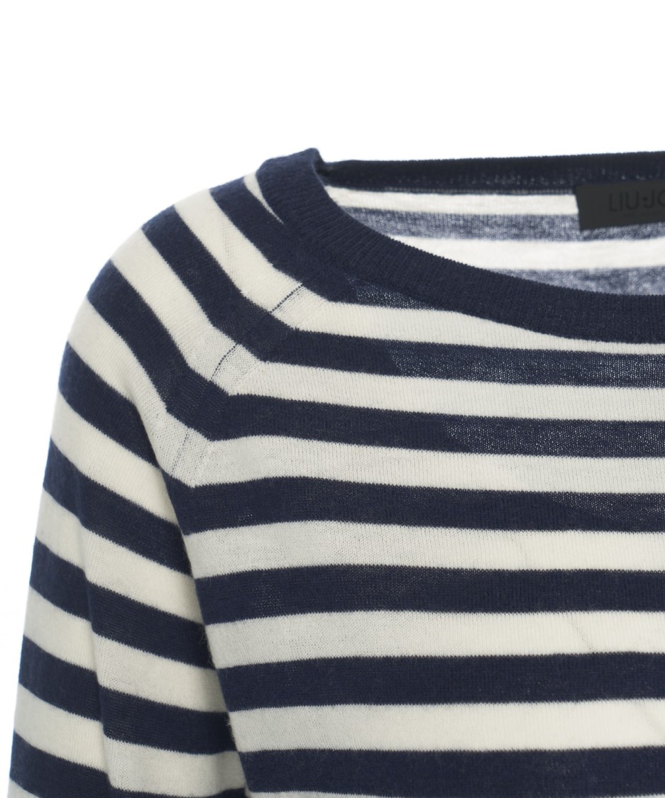 Liu •jo Liu Jo Blue Pullover With Bat Sleeves