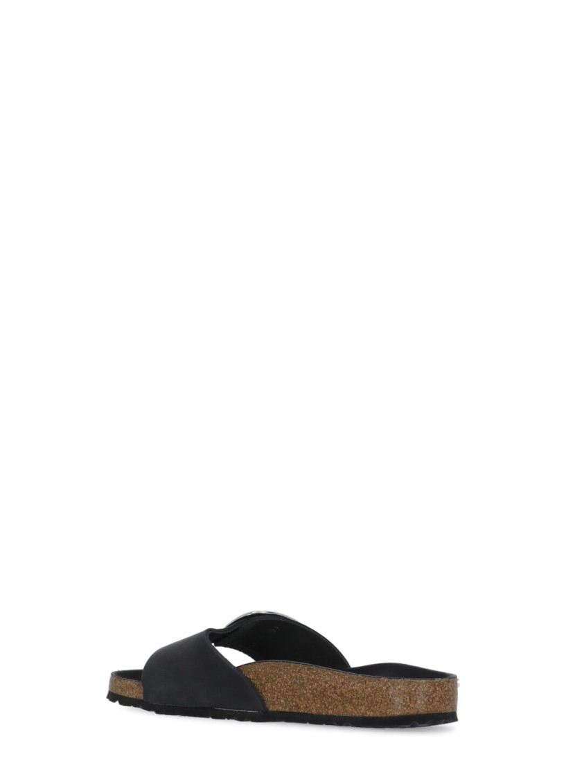 Shop Birkenstock Black Madrid Big Buckle Sandals