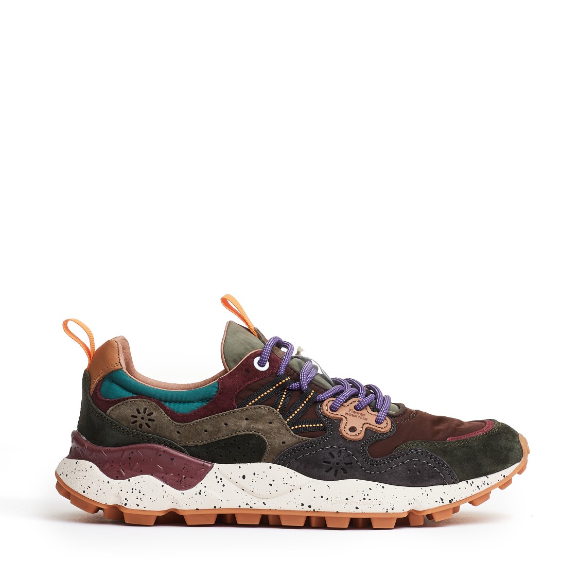 FLOWER MOUNTAIN FLOWER MOUNTAIN MULTICOLOURED YAMANO 3 UNI SNEAKERS IN SUEDE