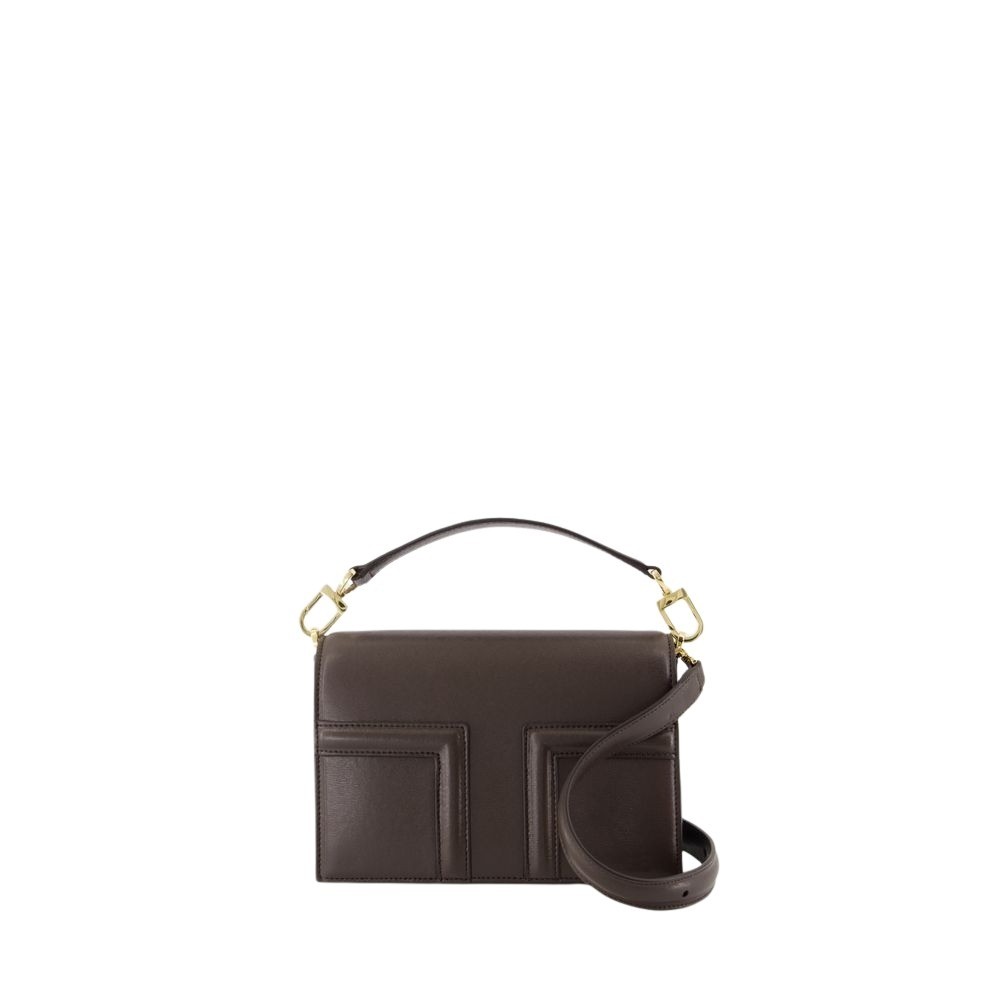 Totême Mini T-Flap Bag - Leather - Brown