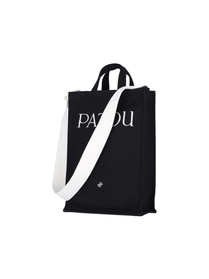 Patou Rectangular Tote Bag With Shoulder Strap And Top Handles