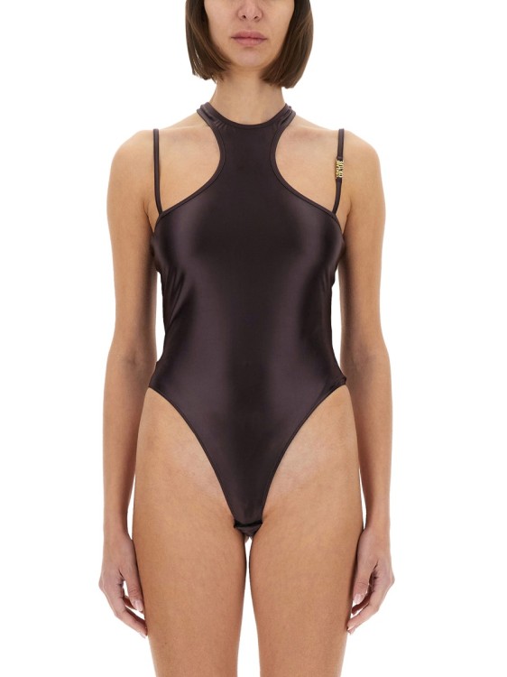 インナー・ルームウェアその他 VERSACE JEANS BODYSUIT WITH ROWING BACK (78HAM210 J0223721) Versace Jeans Couture Bodysuit With Rowing Back | THE LIST