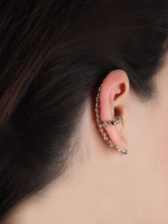 ピアス Valentino Garavani Twisted Gold-Tone Cuff Earring With Valentino Garavani Twisted Gold-Tone Cuff Earring With
