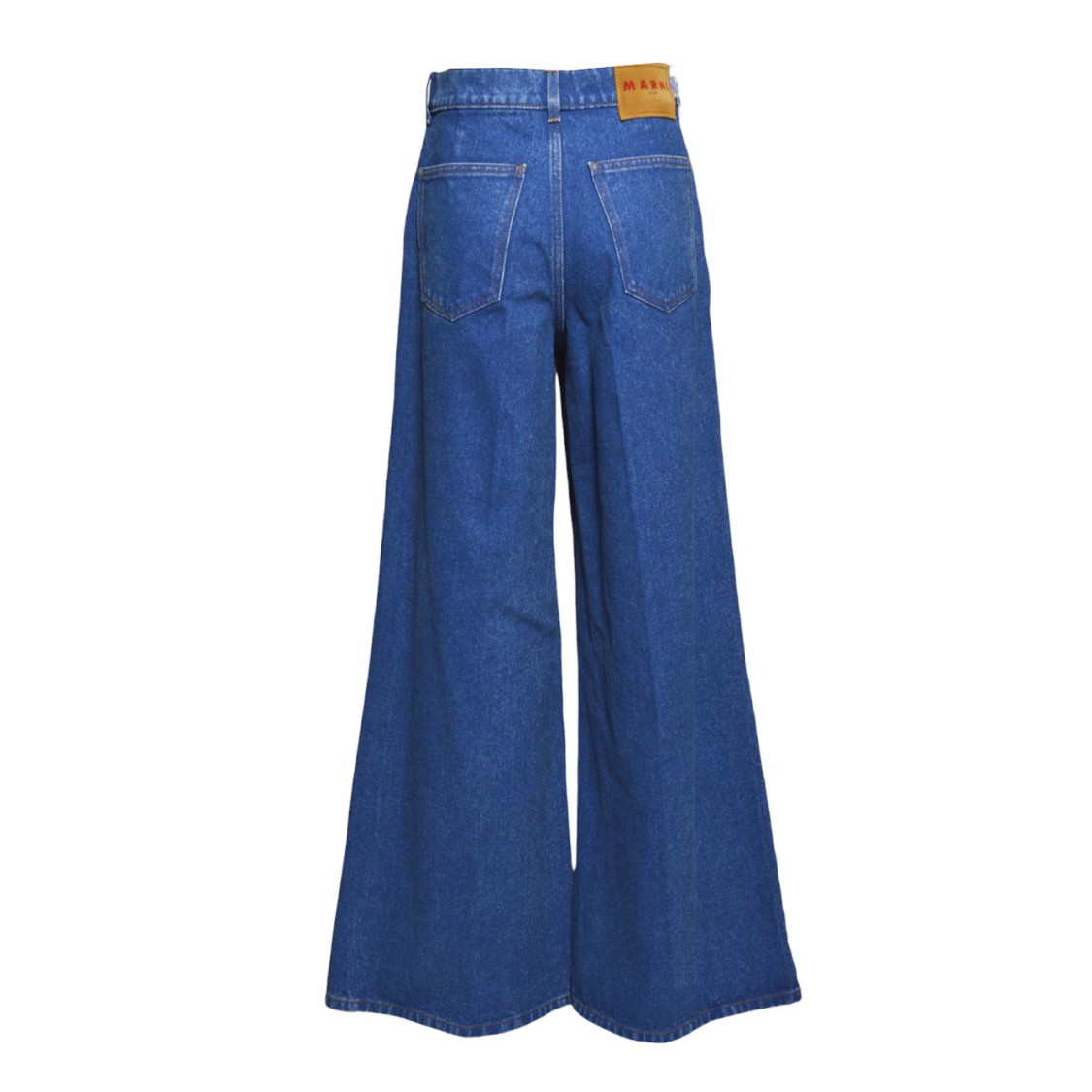 MARNI MARNI WIDE LEG JEANS IN BLUE DENIM