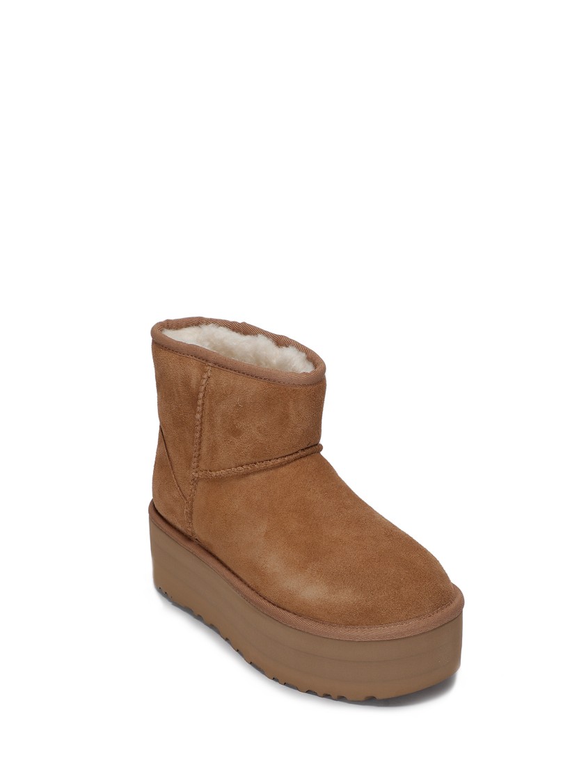 Ugg Classic Mini Platform Boots In Chestnut-brown In Brown