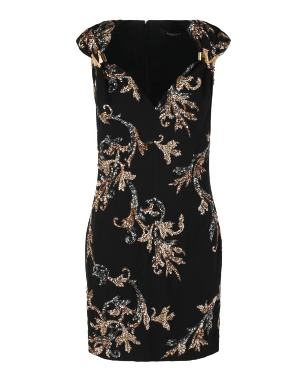 オールインワン・サロペット Versace Acanthus Leaf Sequin & Crystal Embellished Minidress Versace Acanthus Leaf Sequin & Crystal Embellished dress