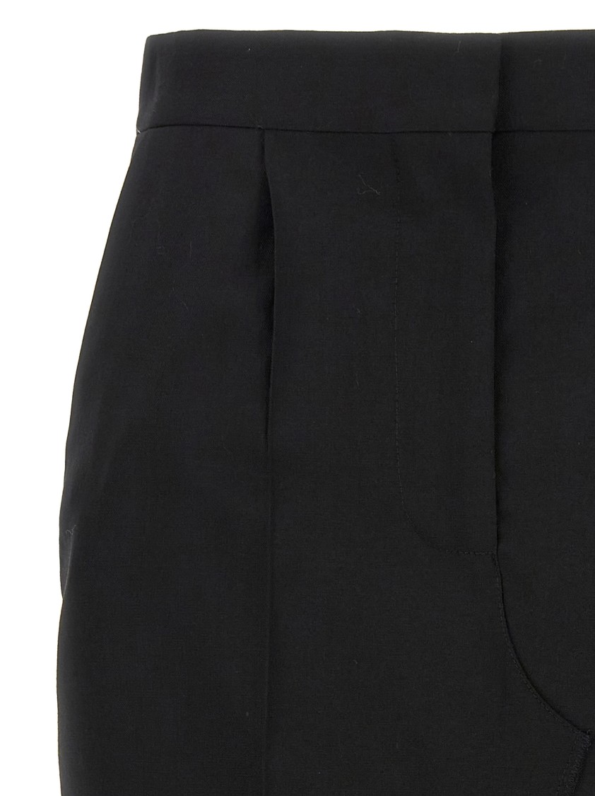 Marni Exposed Lining Skirt In Black