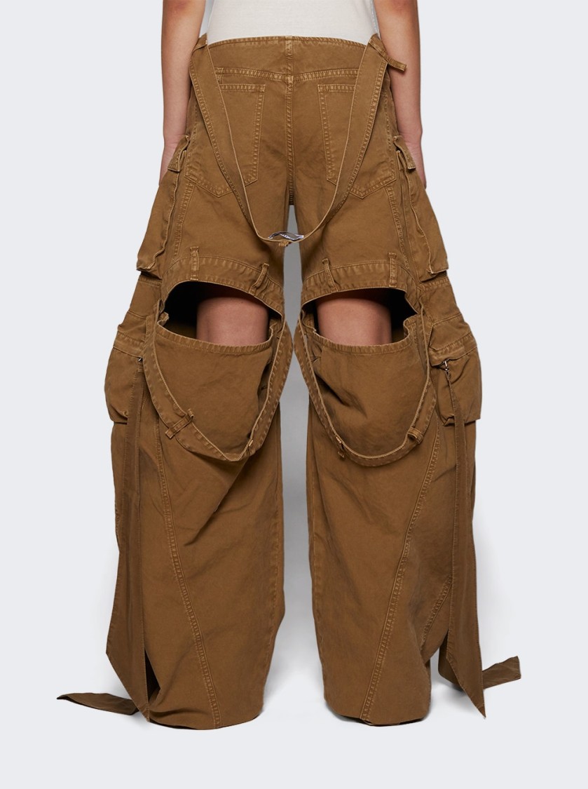 Attico The  Relaxed-fit Long Pants With Multi-pockets