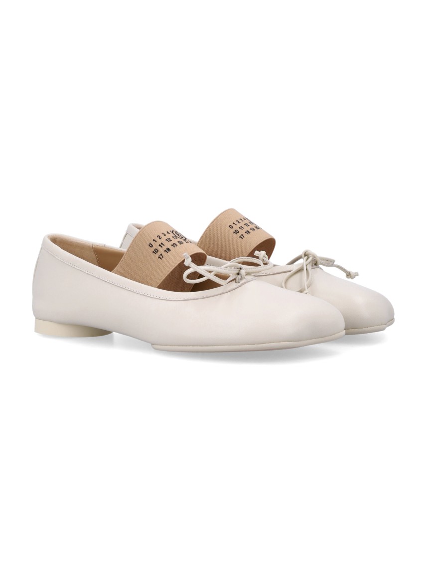 Shop Mm6 Maison Margiela Mm6 By Maison Margiela Anatomic Ballerinas In White