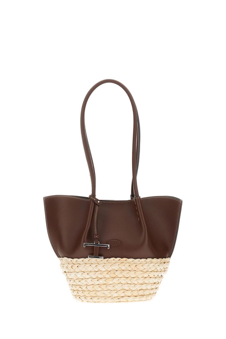 Tod's Bux Shopping Bag Small In Brown