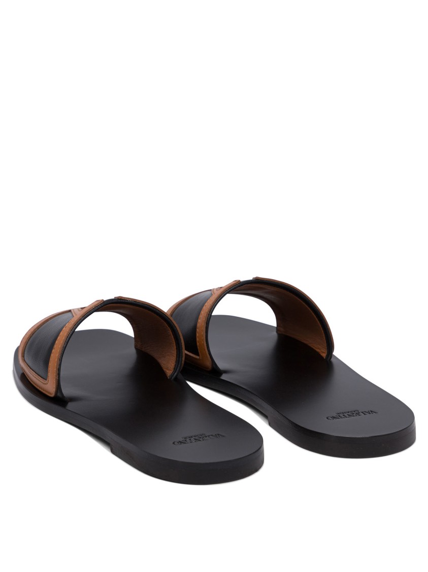 Valentino Garavani "viva Superstar" 5 Mm Slides In Gray