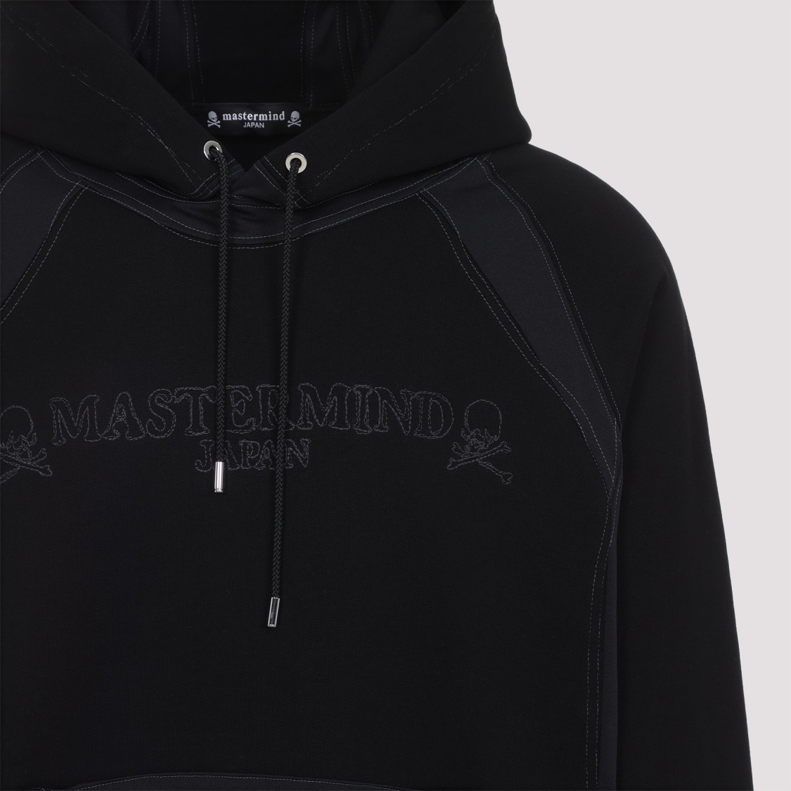 Mastermind Japan Mastermind Classic Hooded Black Sweatshirt With Graphic Detailing In Black