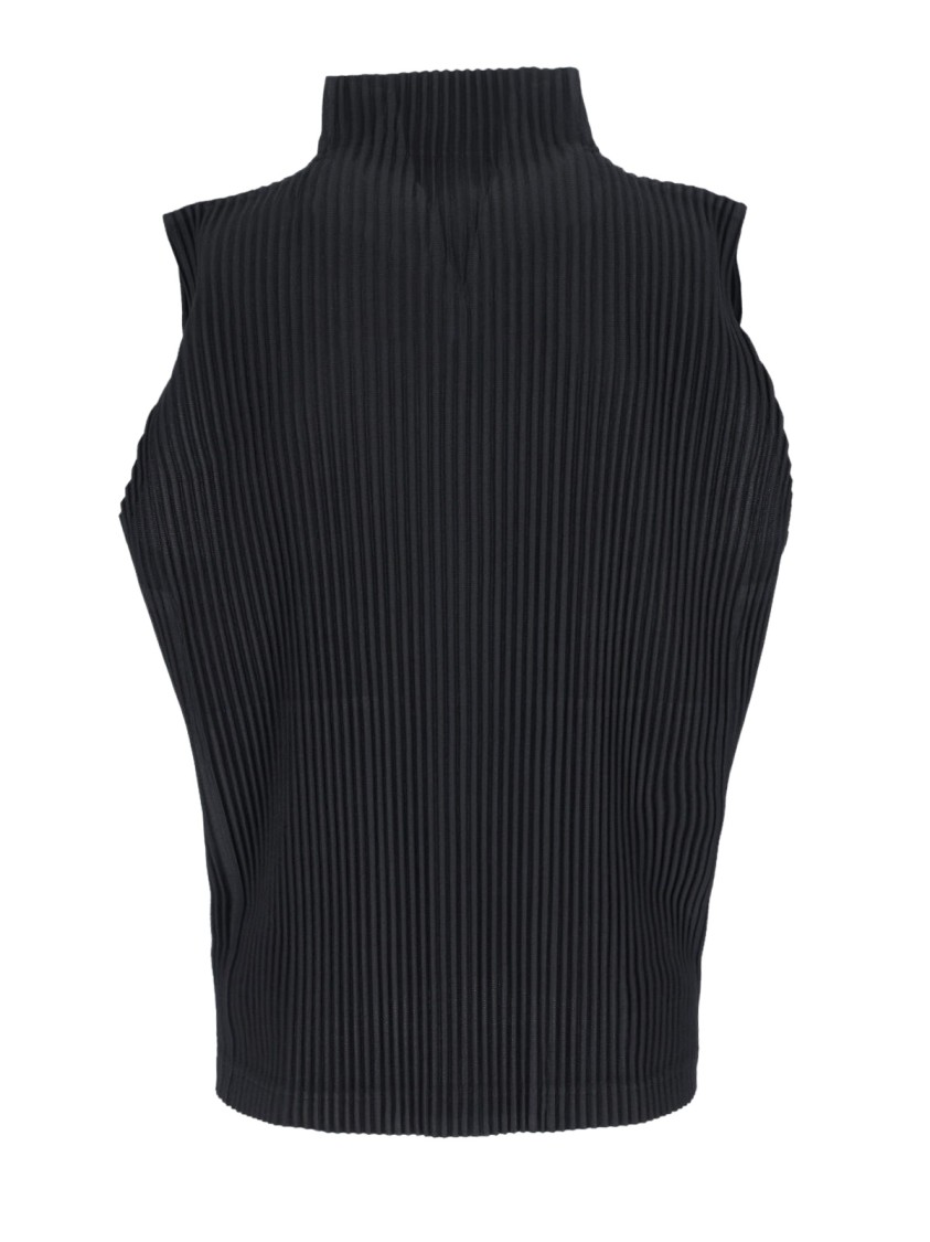Shop Issey Miyake Homme Plissé "mc March" Pleated Vest – Black