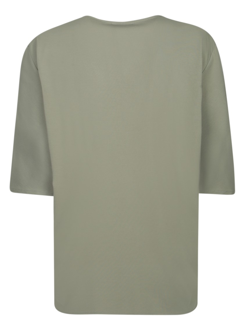 BLANCA VITA BLANCA VITA SAGE JERSEY BLOUSE WITH DEEP V-NECK