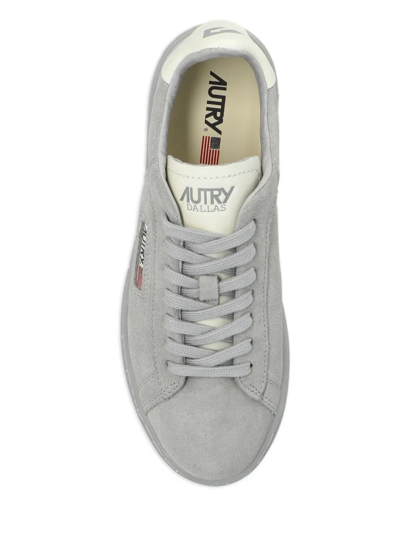 Autry Timberwolf Grey Dallas Low Sneakers In Gray