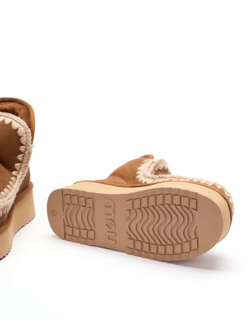 Mou Mini Eskimo Platform Boot In Neutral