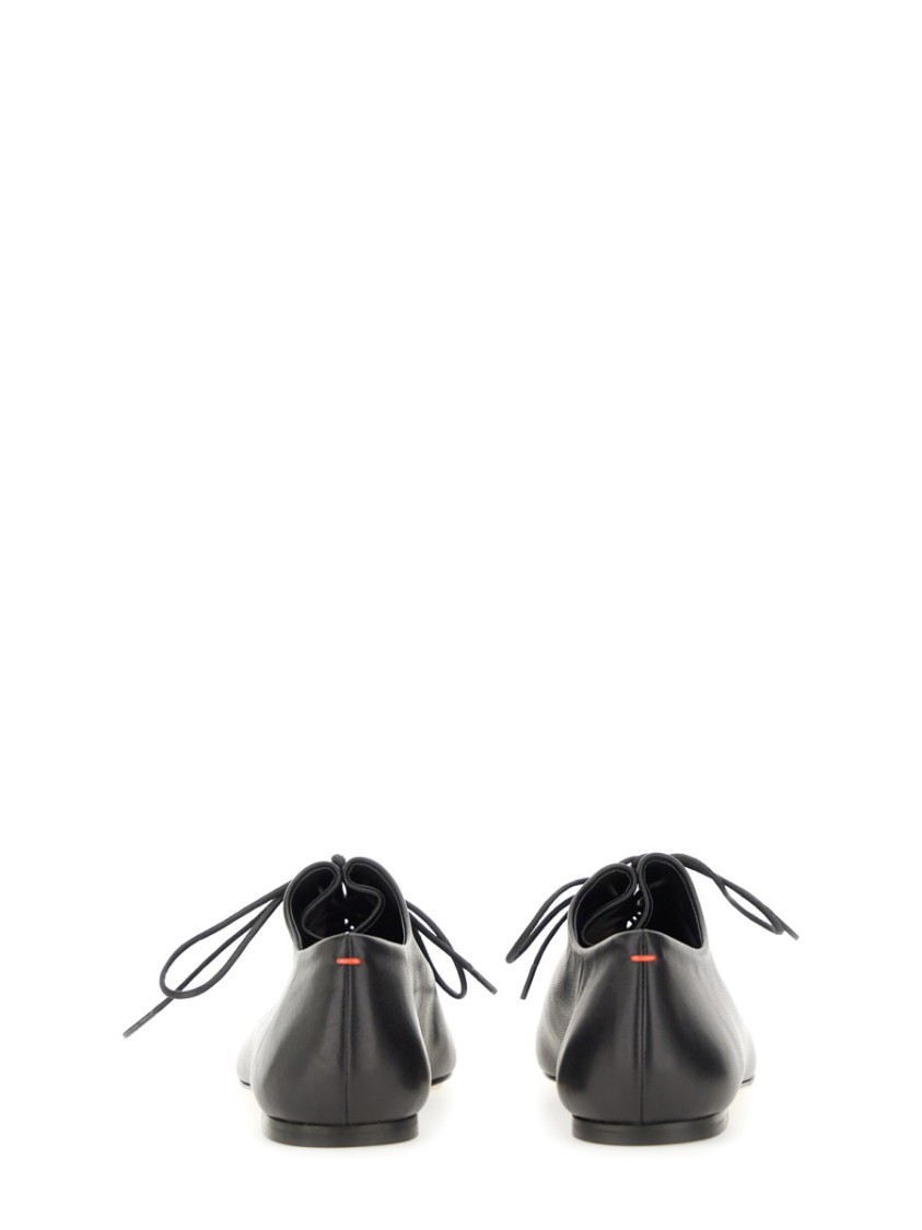 Shop Aeyde Aeydē "isla" Black Lace-up Shoe