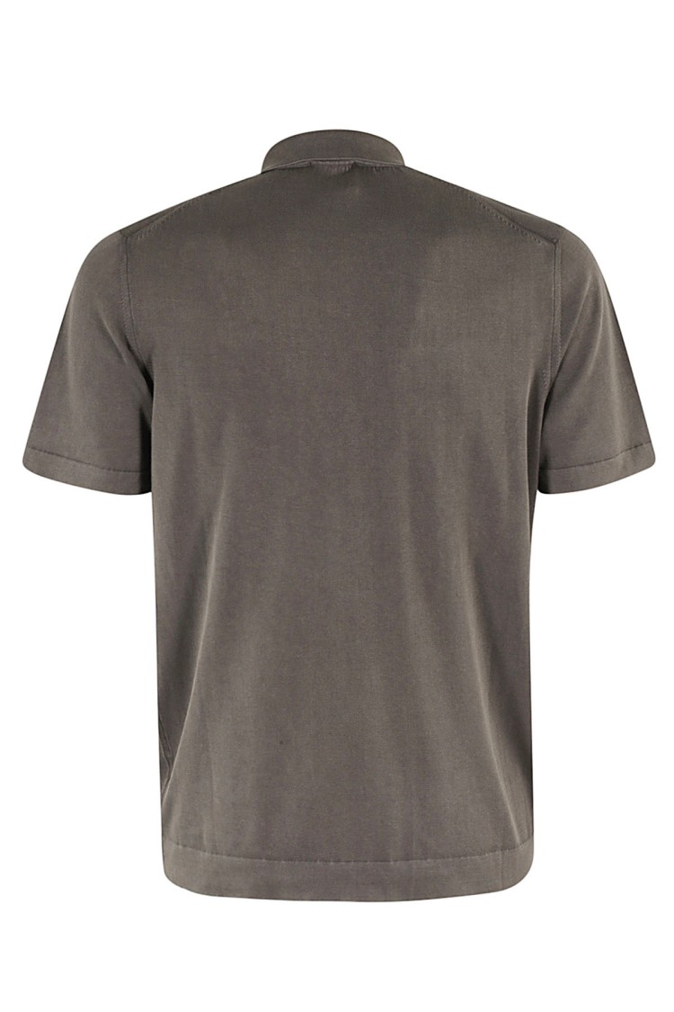 Drumohr Polo S Bott Mc T Frosted In Brown