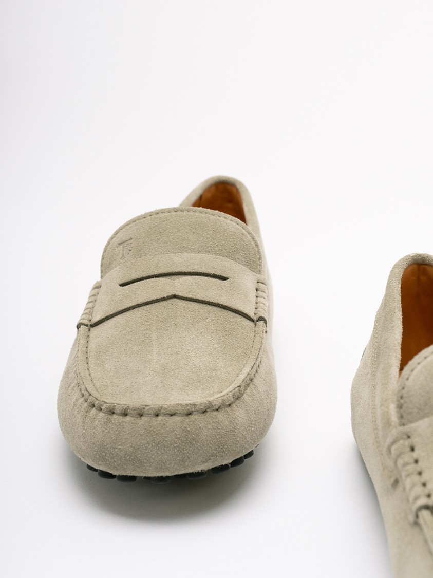 Tod's `gommino` Loafers In Neutral