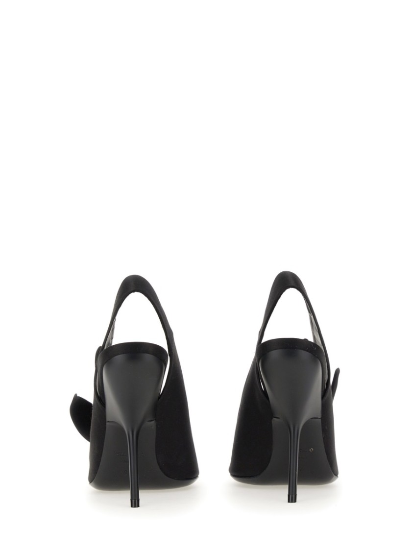 Shop Ferragamo Asymmetrical Bow Sandal