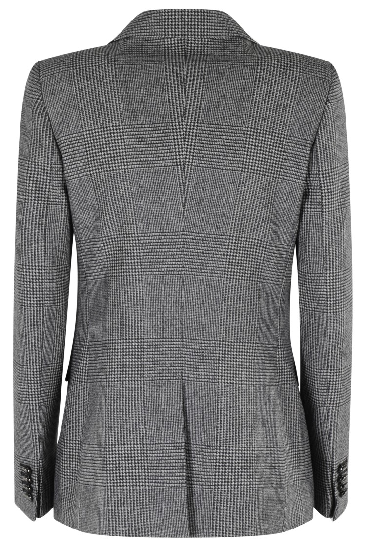 Tagliatore Glen Plaid Three-button Blazer In Gray