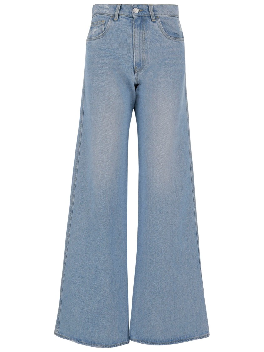 Shop Coperni Cotton Denim Jeans In Blue