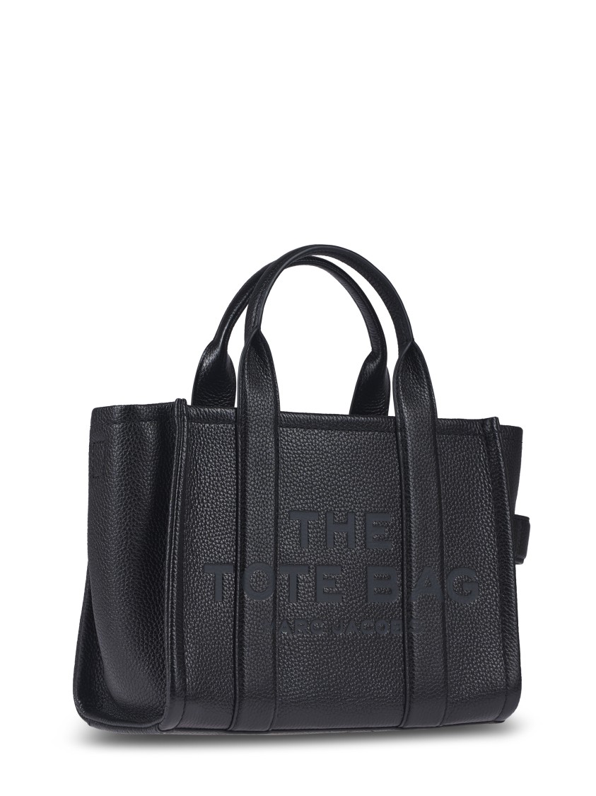 Marc Jacobs Textured Leather Tote With Dual Top Handles In Black