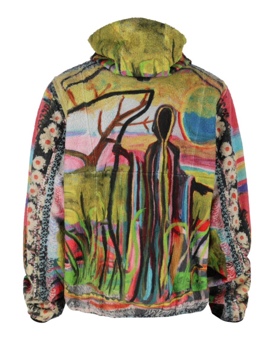 Givenchy Josh Smith Reversible Fleece Jacket In Multi