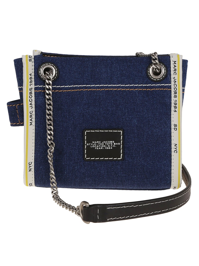 Marc Jacobs Denim Tote With Magnetic Closure