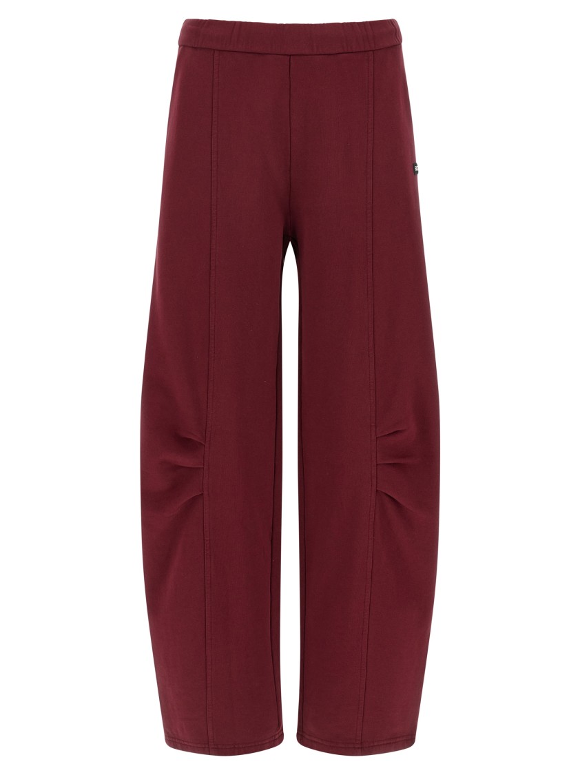Rotate Birger Christensen Joggers Featuring Elastic Waistband And Side Pockets In Burgundy