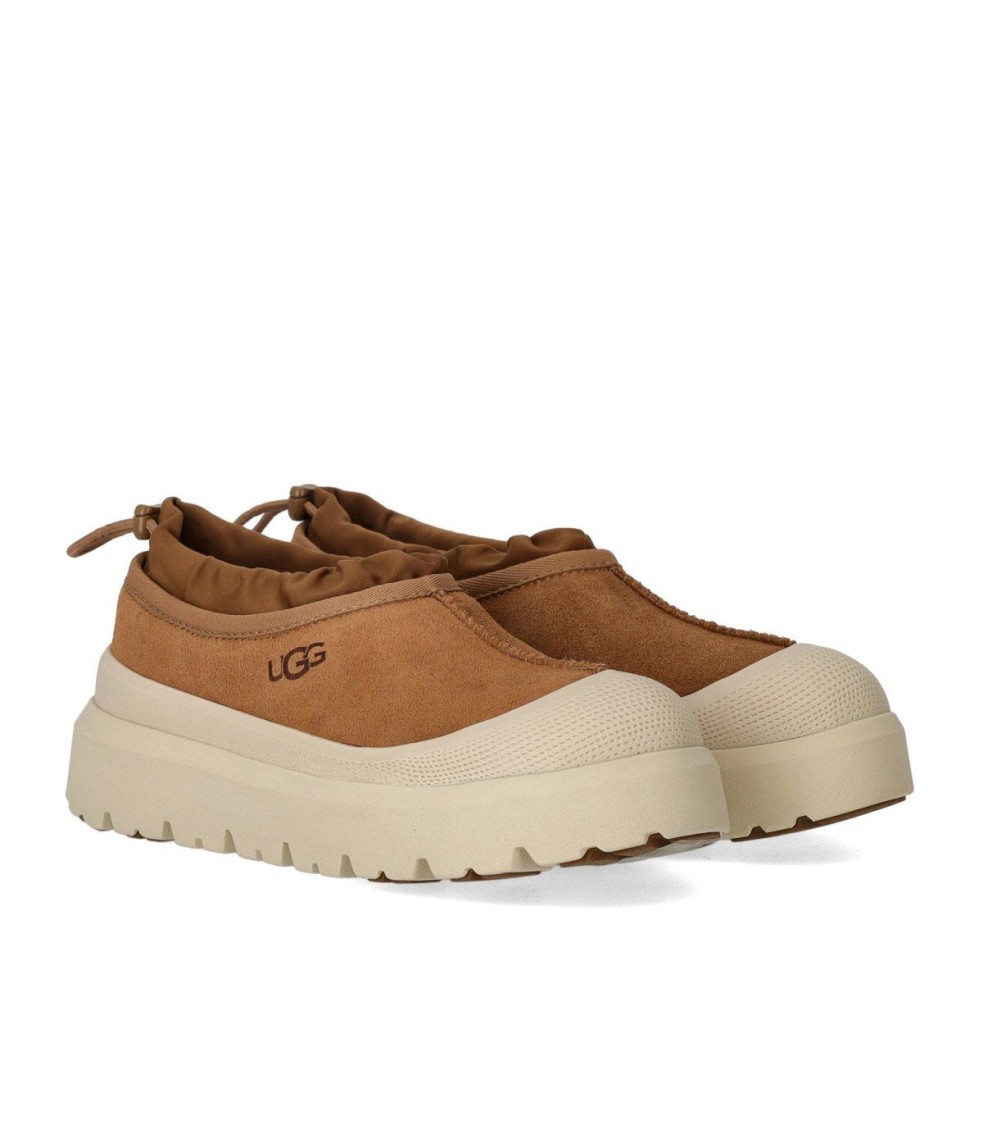 Ugg Tasman Weather Hybrid Chestnut Whitecap Slipper In Neutral